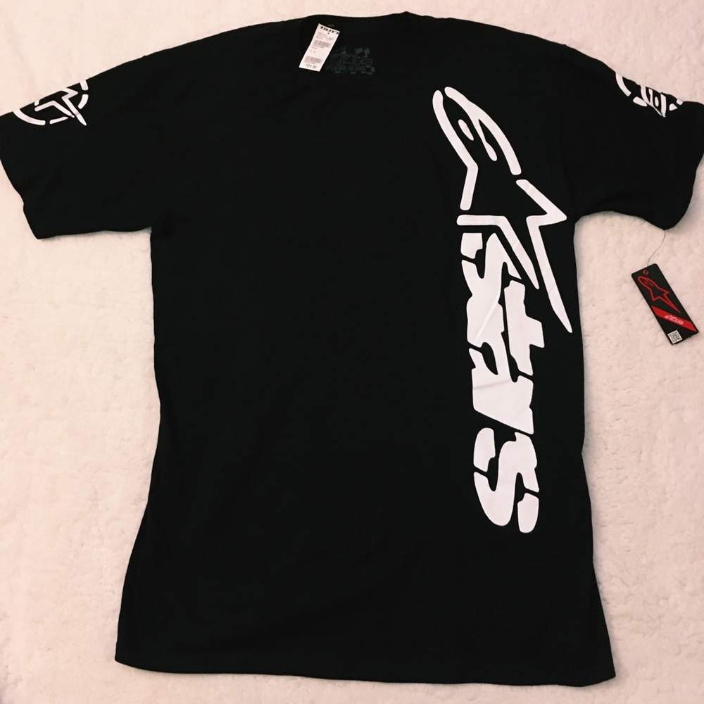 NWT!! - A*STARS (ALPINESTARS)  L BLACK T-SHIRT